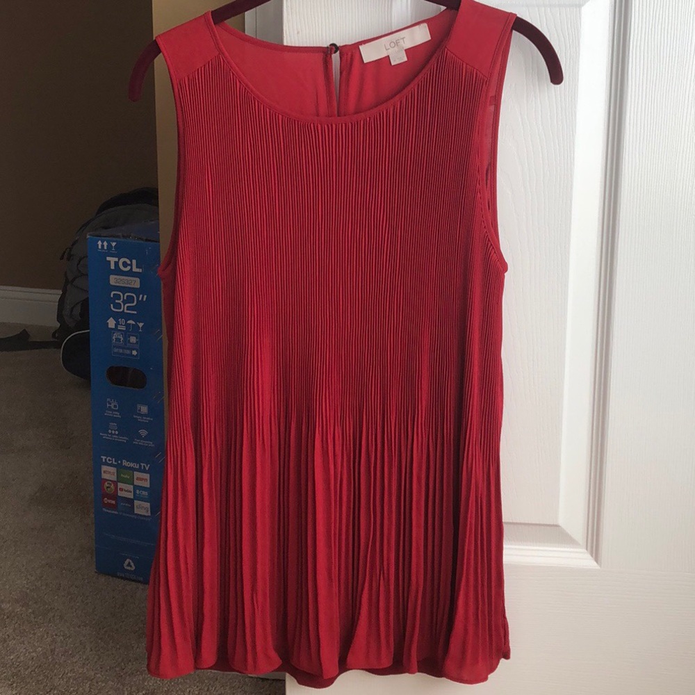 Red tank top